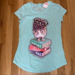 Smart girls rule! Justice tee with owl